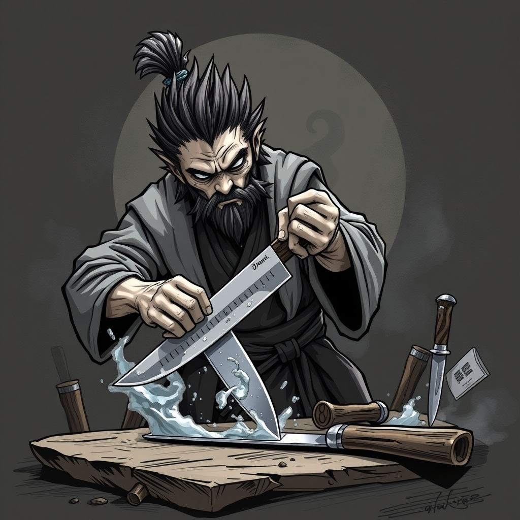 Main logo studio: Deku, Knife and Sharpening
