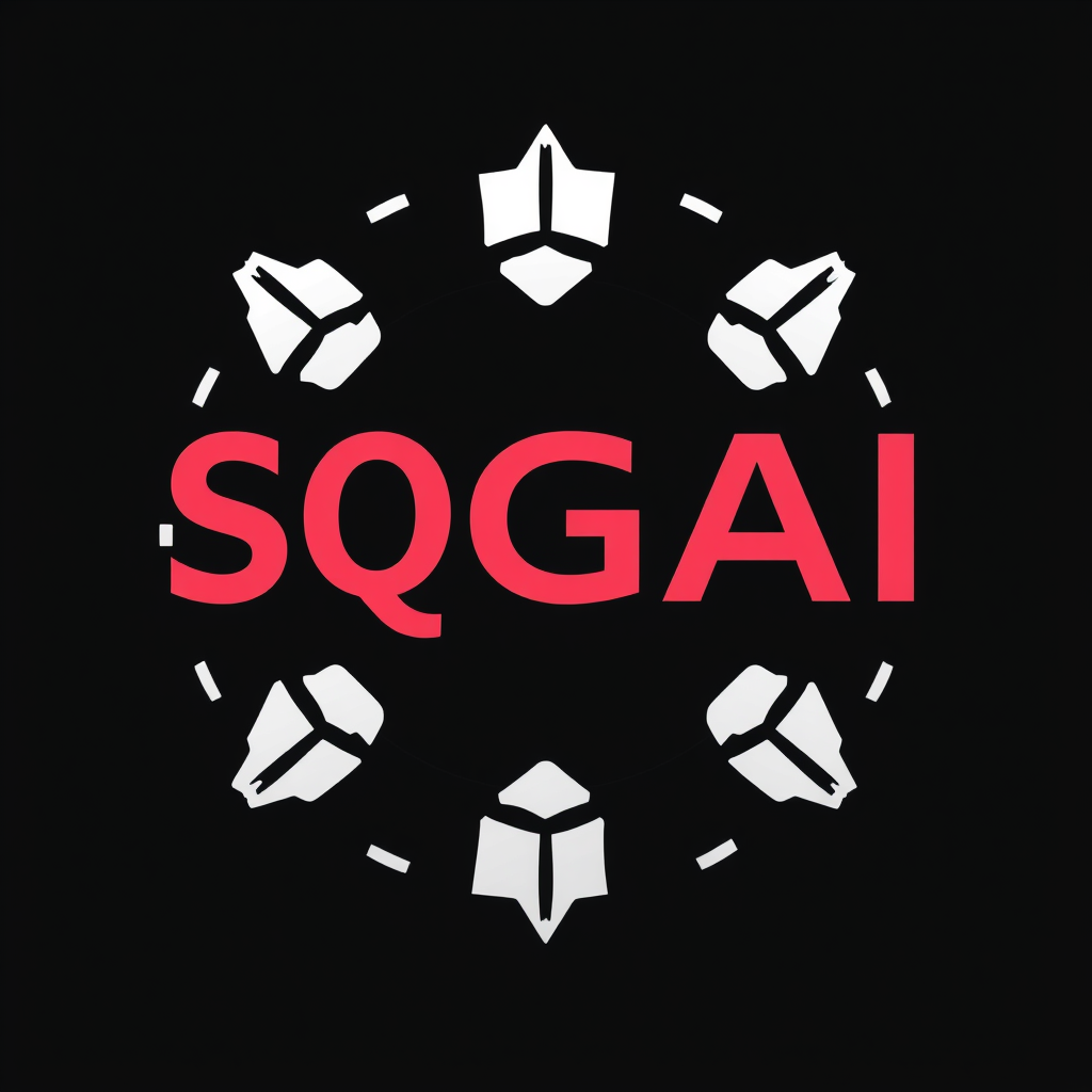 Main logo studio: Das Logo soll aus den buchstacben SQGAI bestheen und Status Quo GenAI stehen haben