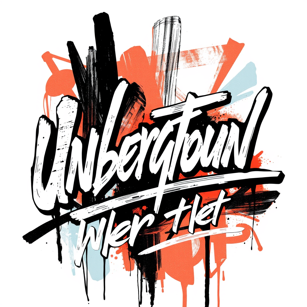 Main logo studio: More expressive and bold, with calligraphic strokes, an underground artistic feel, distinctive and recognizable at a glance.