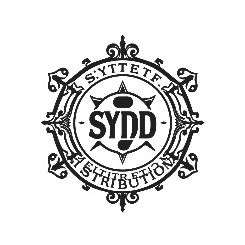 Emblem Logo idea: emblem logo of Synthetic Distribution LLC is an authorized dealer specializing in premium synthetic motor oils, lubricants, and filtration products fo