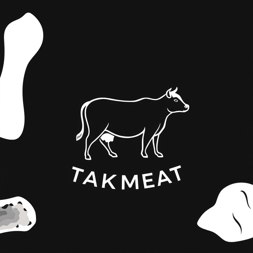 Main logo studio: create a logo for a website takmeat.ir sell meat buisiness