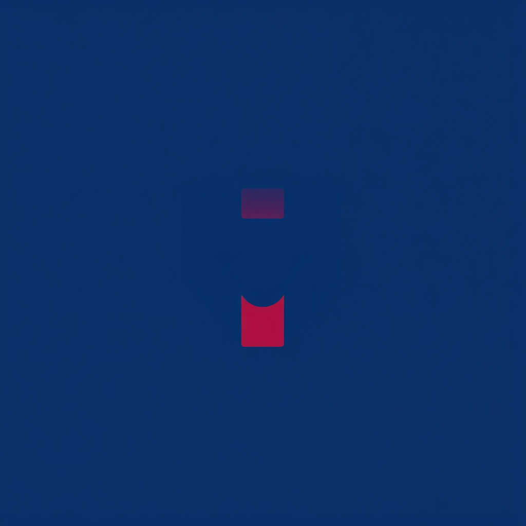 Main logo studio: Crea un icono de marca ORIGINAL inspirado en el concepto de “mirada” y en una identidad futbolística blaugrana. Combina sutilmente la forma de un ojo 
