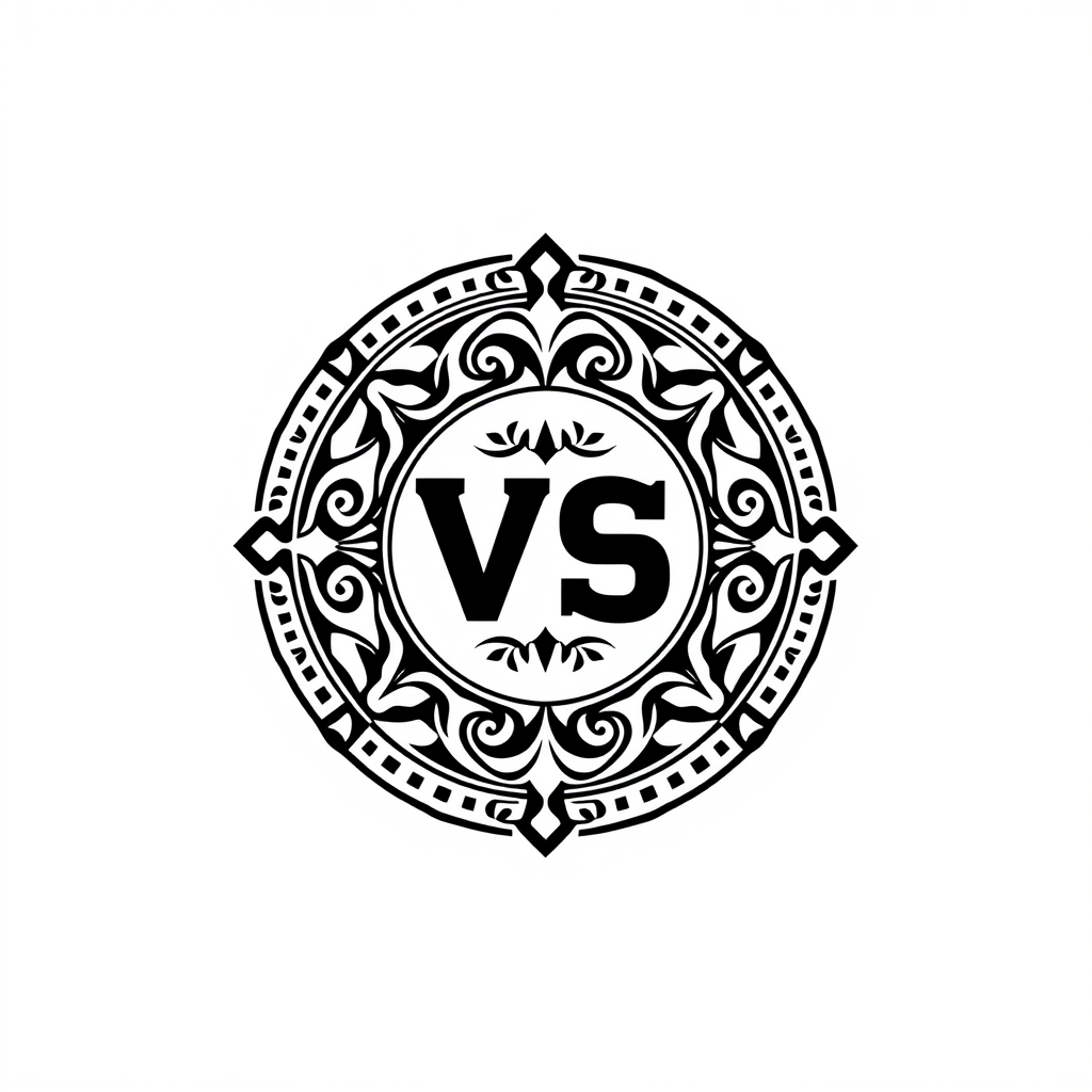 Emblem Logo idea: emblem logo of VS Move - Empresa focada em venda de roupas fitnes para academia, corrida e atividades fisicas. , intricate crest seal badge design, sy