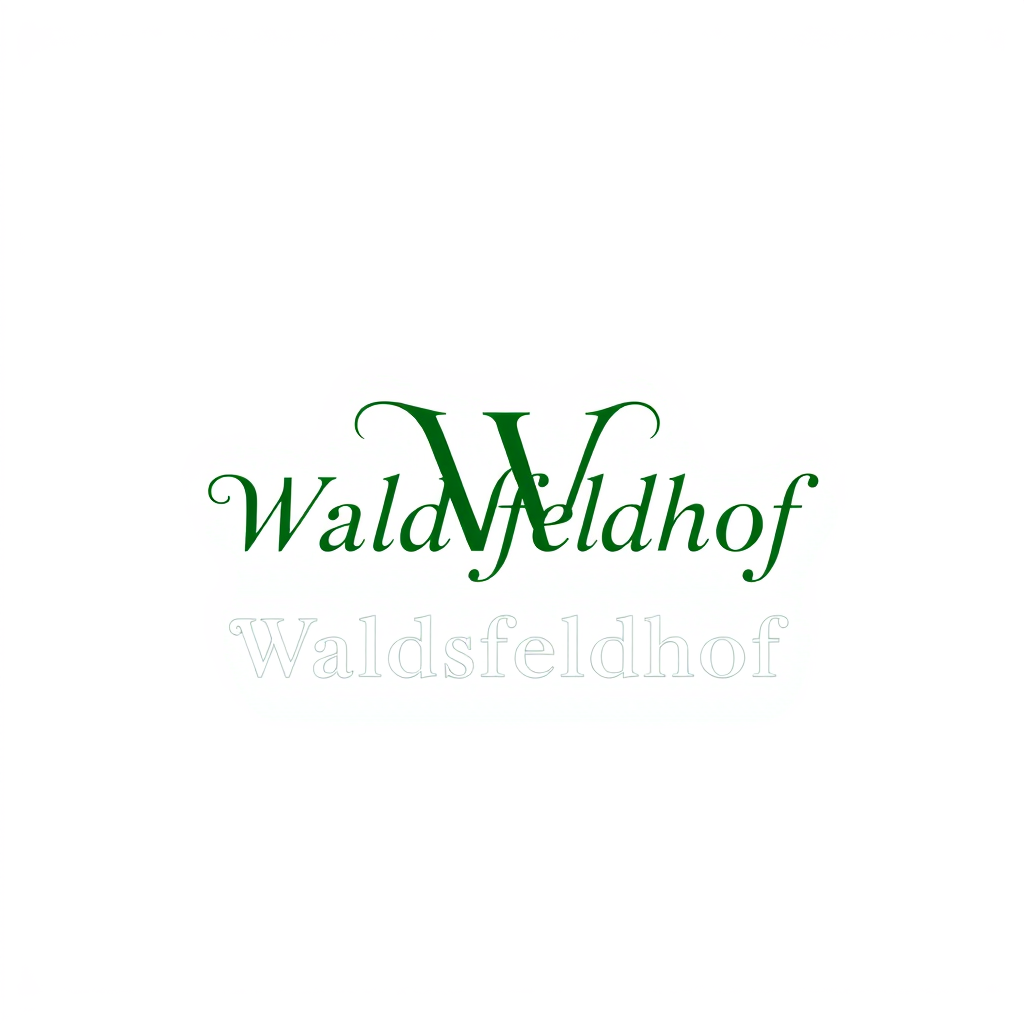 Monogram Logo idea: monogram logo combining the letters Waldfeldhof Community-supported agriculture, Agroforest, Forest consulting, Fruit tree nursery , elegant intertwin
