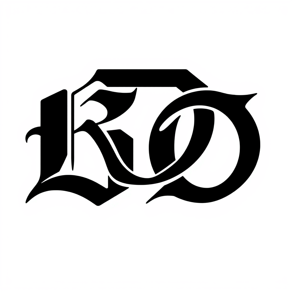 Monogram Logo idea: monogram logo combining the letters Create an original BD monogram for a premium streetwear brand. Merge B and D into one bold, recognizable symbol. S