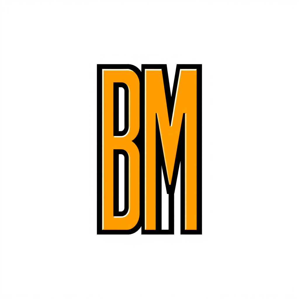 Main logo studio: logo with the letters BM merged