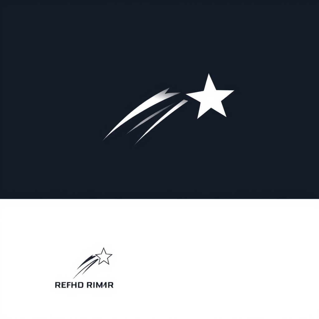 Main logo studio: Create a professional, modern, premium-quality business logo based on the concept below. LOGO CONCEPT: A dynamic shooting star soaring upward through