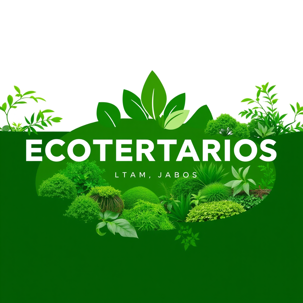 Main logo studio: Mi empresa se llama ECOTERRARIOS, es amigable con el ambiente, elegante, sencillo, verde. Mi lema es "Un mundo en tus manos".