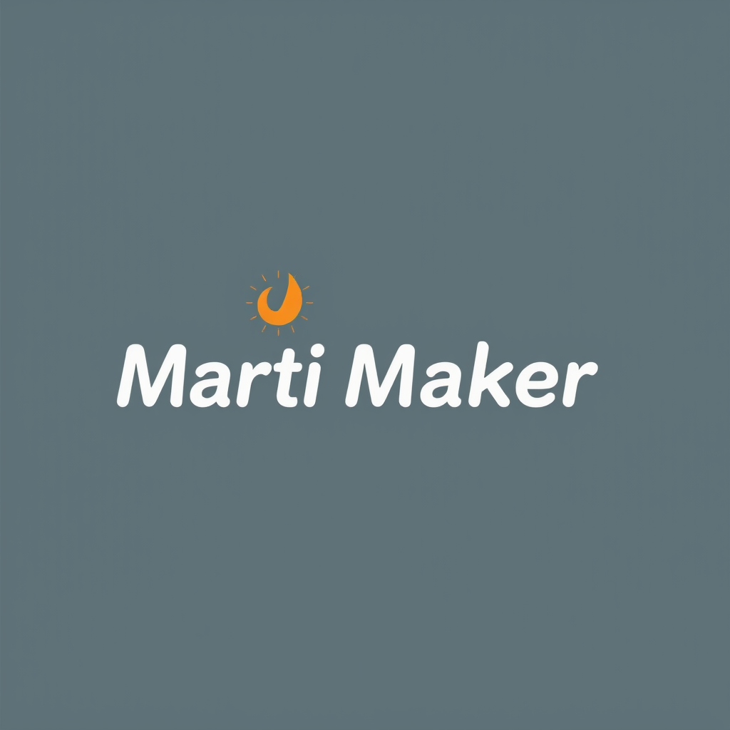 Main logo studio: Diseña un logo profesional, moderno y memorable para “Marti Maker”, un emprendimiento joven dedicado al diseño y fabricación de productos mediante imp