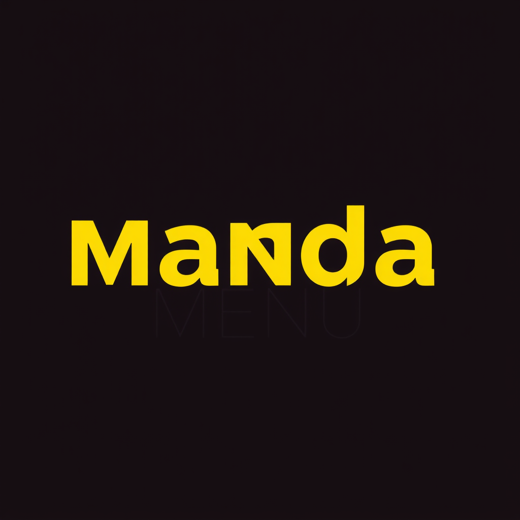 Main logo studio: Crie uma logo moderna e profissional para minha empresa Manda Menu, especializada em sistemas completos de cardápio digital para restaurantes, lanchon