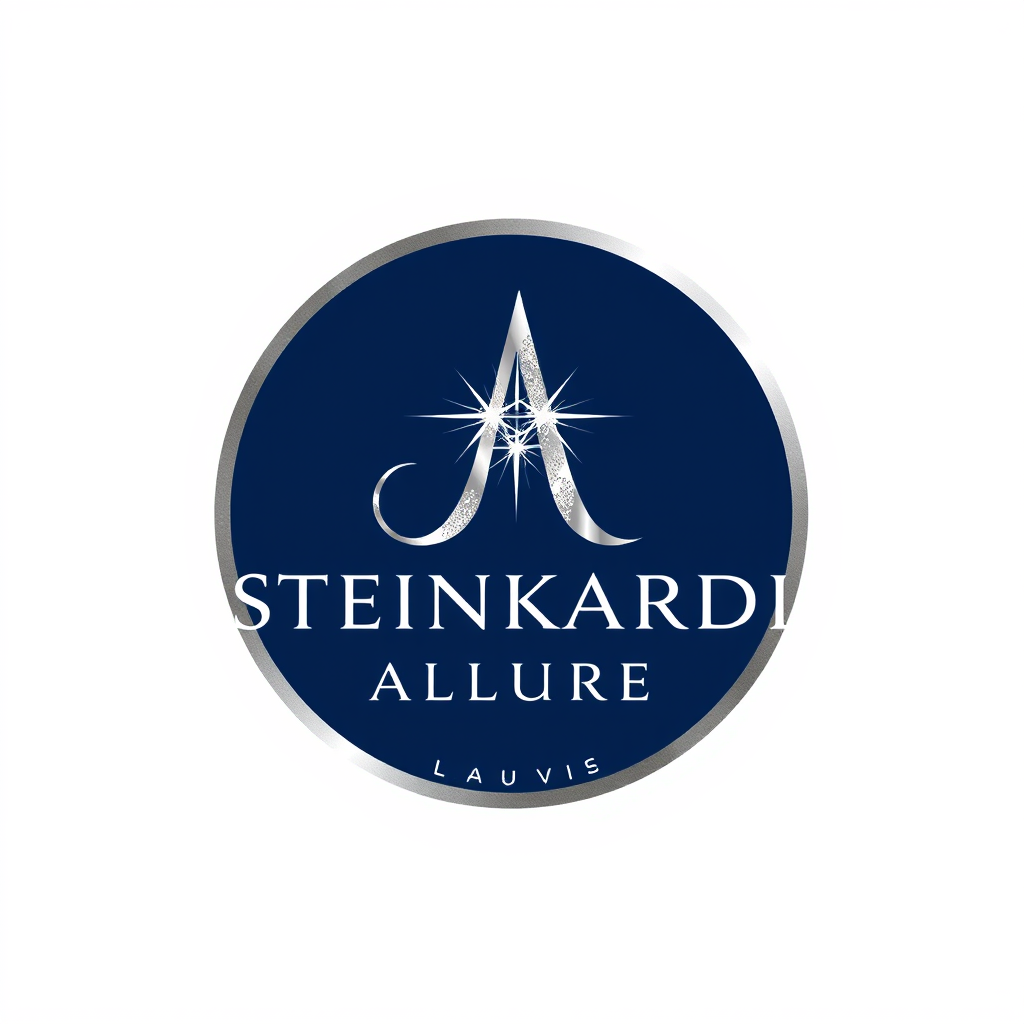 Monogram Logo idea: monogram logo combining the letters Make a logo for steinkardi allure using the colours navy blue silver and black use the letters s and a in the colo
