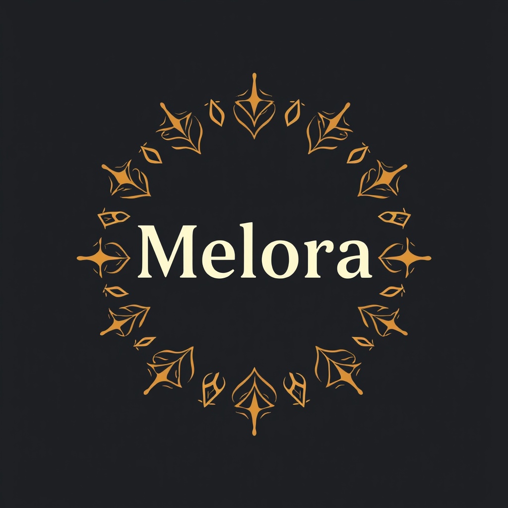 Main logo studio: Melora is a musique platforme web create the perfect logo neutre with a musique signification (the logo is cercular) simple