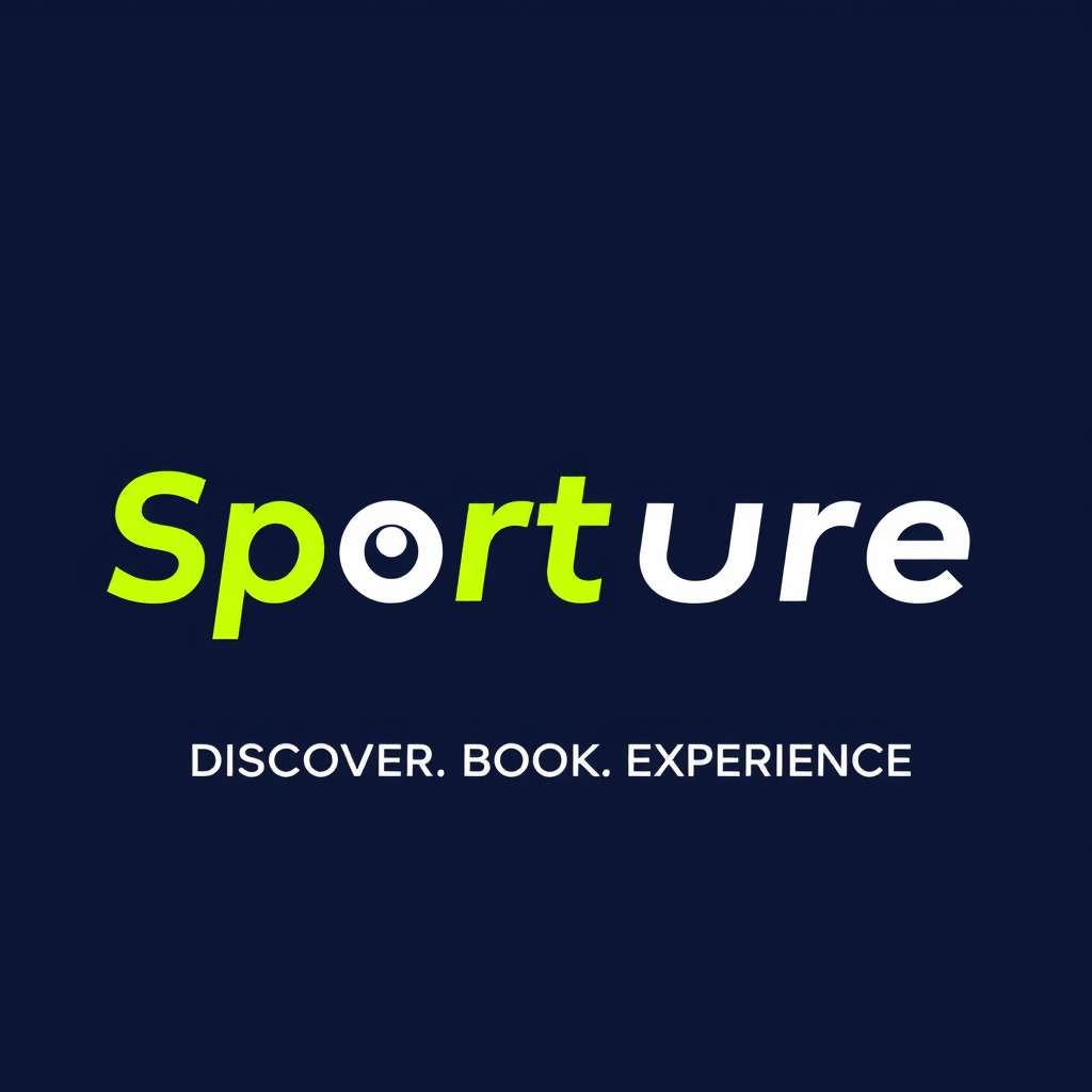 Main logo studio: Create a premium, modern global logo for SPORTURE, an all-in-one platform for discovering and booking sports, games, recreational activities and venue