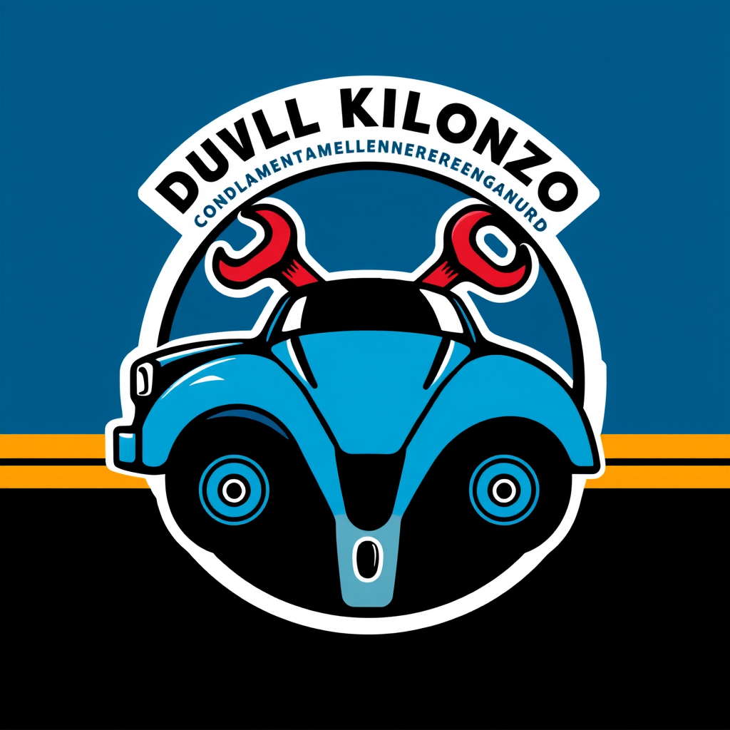 Main logo studio: the brand is a full mechanic shop and garadge and the name to make the logo from is David Kilonzo Muithya the colors are burghandy,blue,black