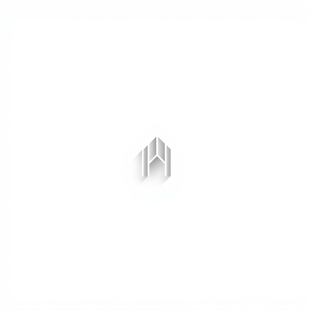 Abstract Logo idea: abstract logo mark for Thin structural lines, small architectural detail, fading softly into shadow , geometric abstract shape, modern minimalist mark