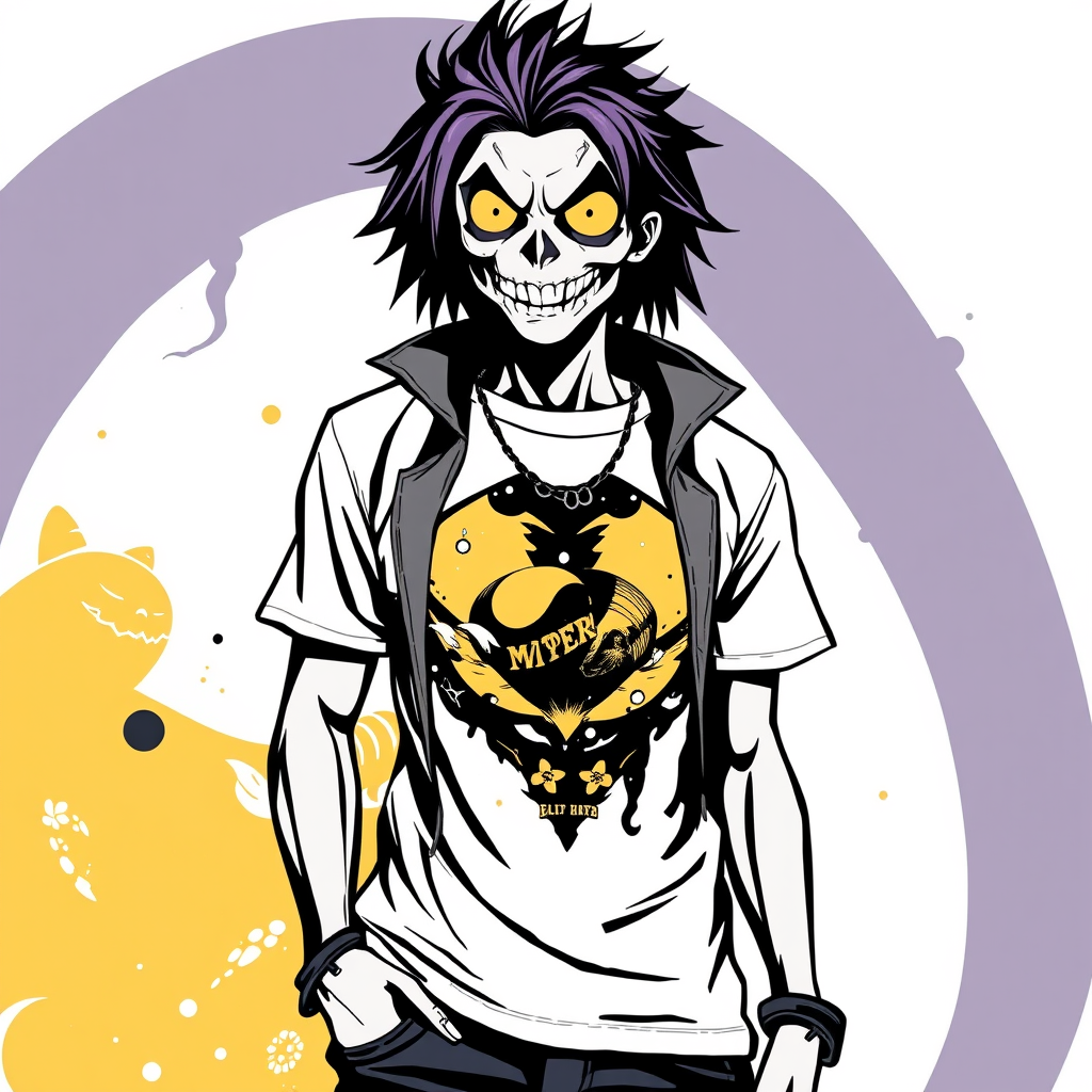 Main logo studio: Un fantôme de manga effrayant mais stylé, marque t shirt , vêtements Fashioncampain