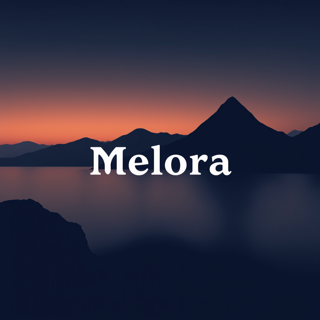 Main logo studio: Melora is a musique platforme web create the perfect logo neutre with a signification