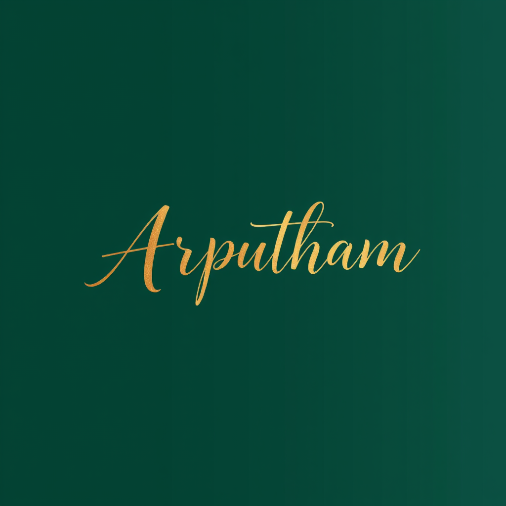 Main logo studio: Use elegant, flowing, artistic handwritten calligraphy with beautiful and violet colour curves and refined strokes. Make it look like a high-end fashi