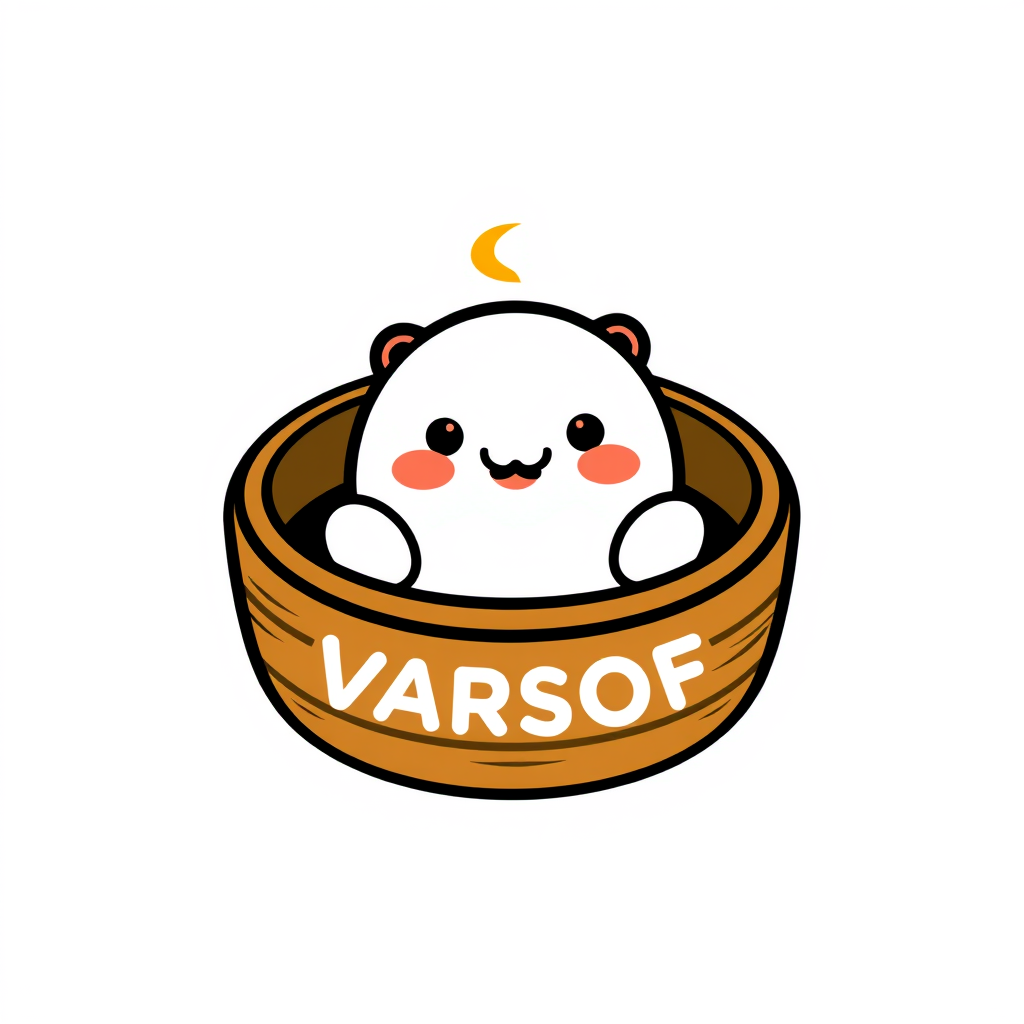 Minimalist Logo idea: minimalist logo, simple geometric mark for Create a mascot logo for a dimsum food business. The mascot should combine the different personalities of a