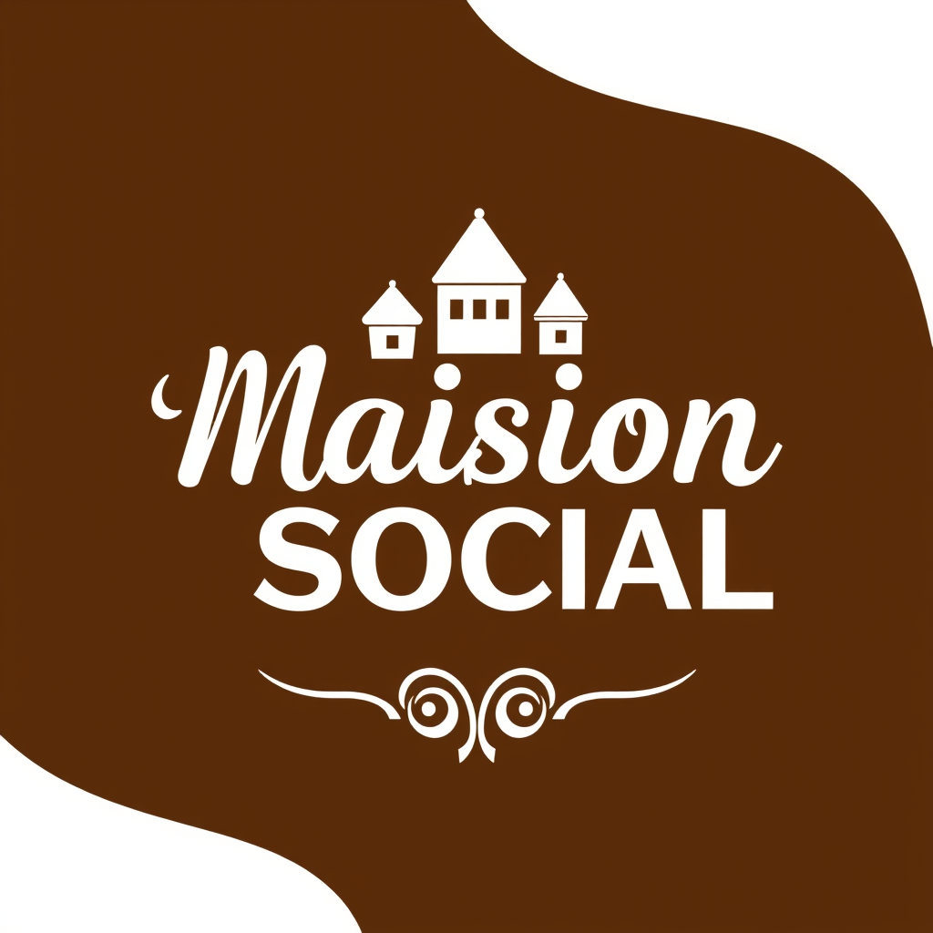 Main logo studio: necesito que hagas un logo para una aplicacion de eventos llamada Maison Social, con la paleta de colores que son las siguientes: Chartreuse CCFF00 , 