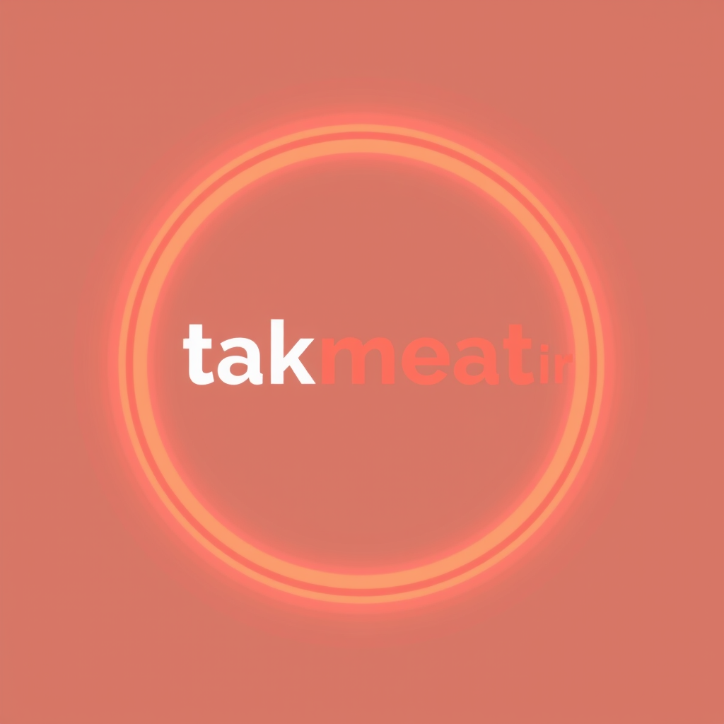 Main logo studio: create a logo for a website takmeat.ir a tiny simple circular light logo. sell meat buisiness logo should introduce takmeat and it's buisiness have me