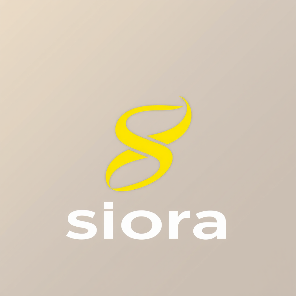 Main logo studio: Siora, una marca de ropa deportiva femenina. Deseo un logo con la inicial S. Los colores son dorado, amarillo