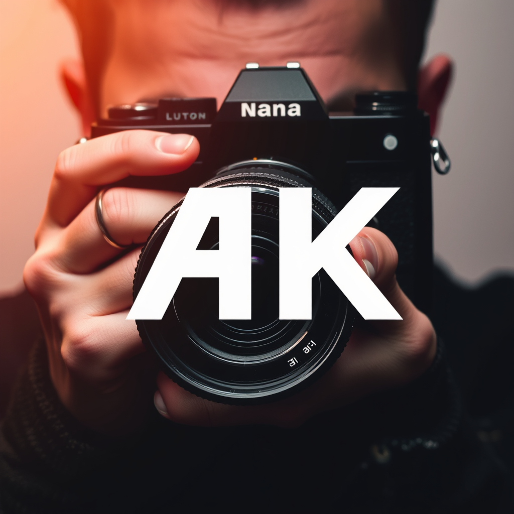 Main logo studio: Ich nutze cameras für meine aufnahmen für bands und hochzeiten etc. Also sollte es modern sein aber einzigartig Es sollte ein logo werden mit den init