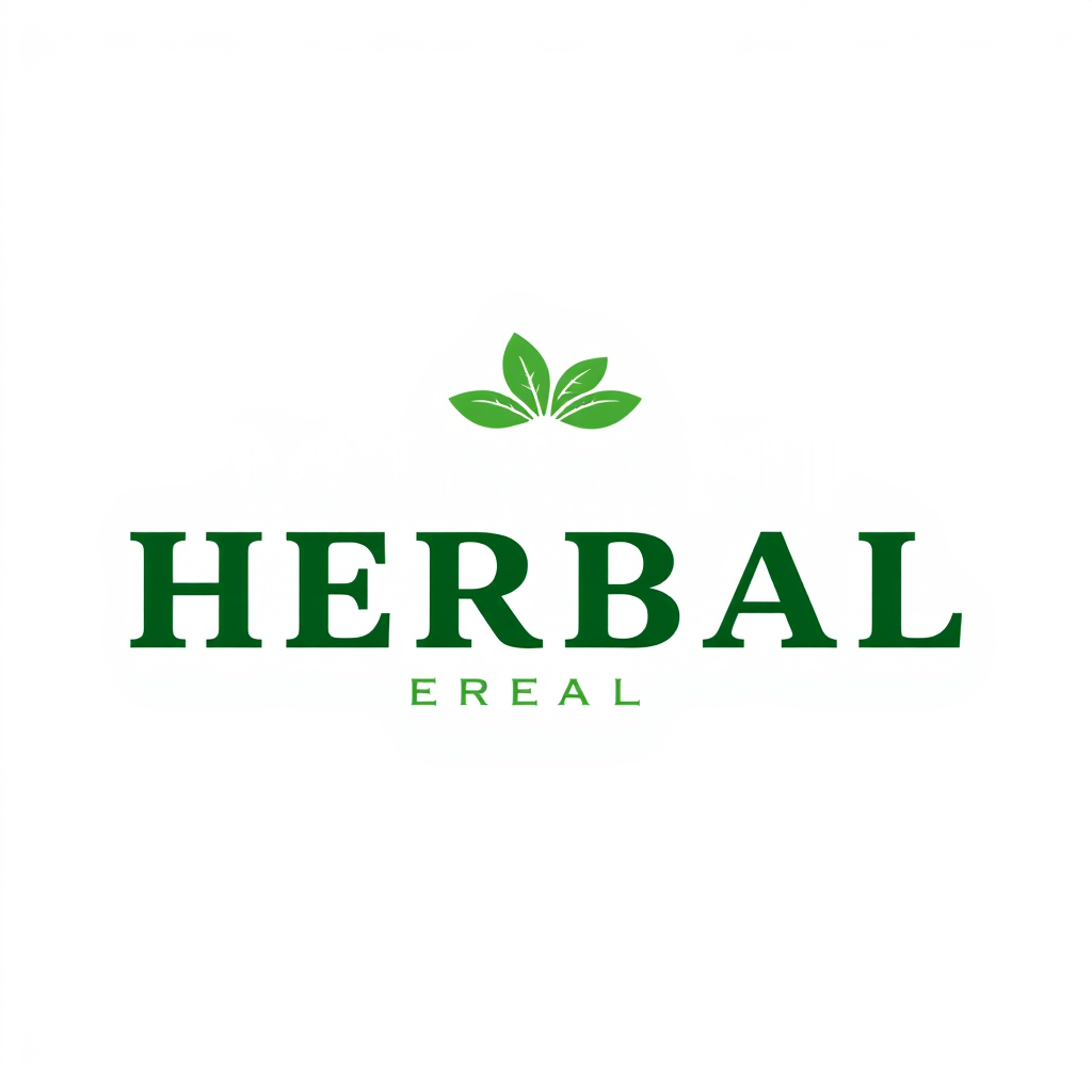 Wordmark Logo idea: wordmark logo of Musani Herbal 1:1 , bold clean typography, flat vector logo, centered, solid white background, high contrast, professional brand iden