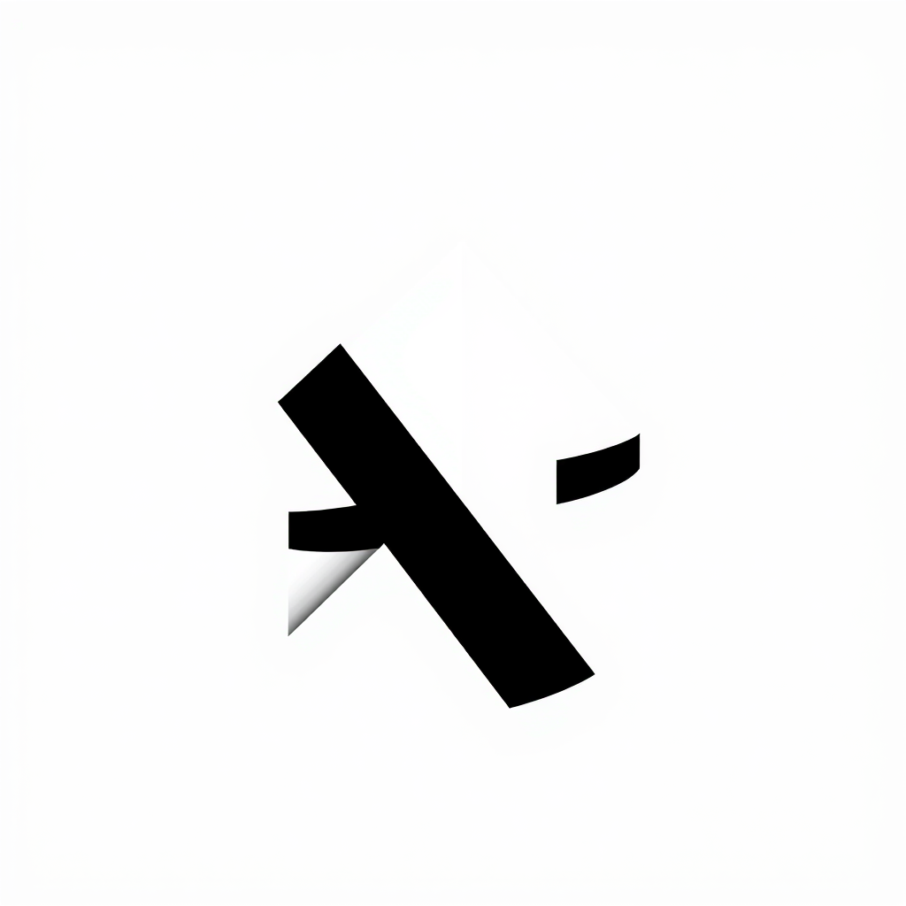 Main logo studio: “} Abstract architectural logo using intersecting black lines and geometric shapes. Minimal, elegant and intelligent design. White background, clean v