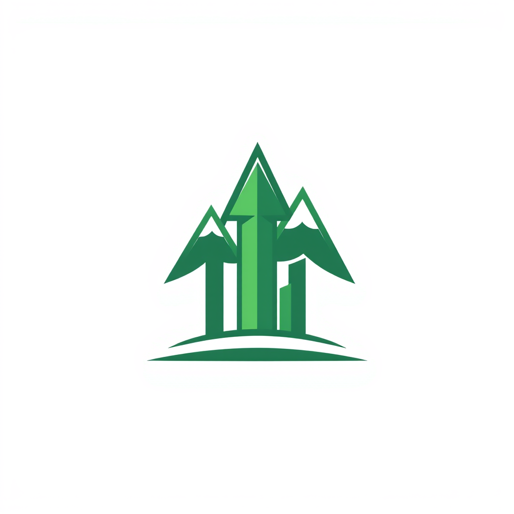 Main logo studio: Create an investment logo with a white background