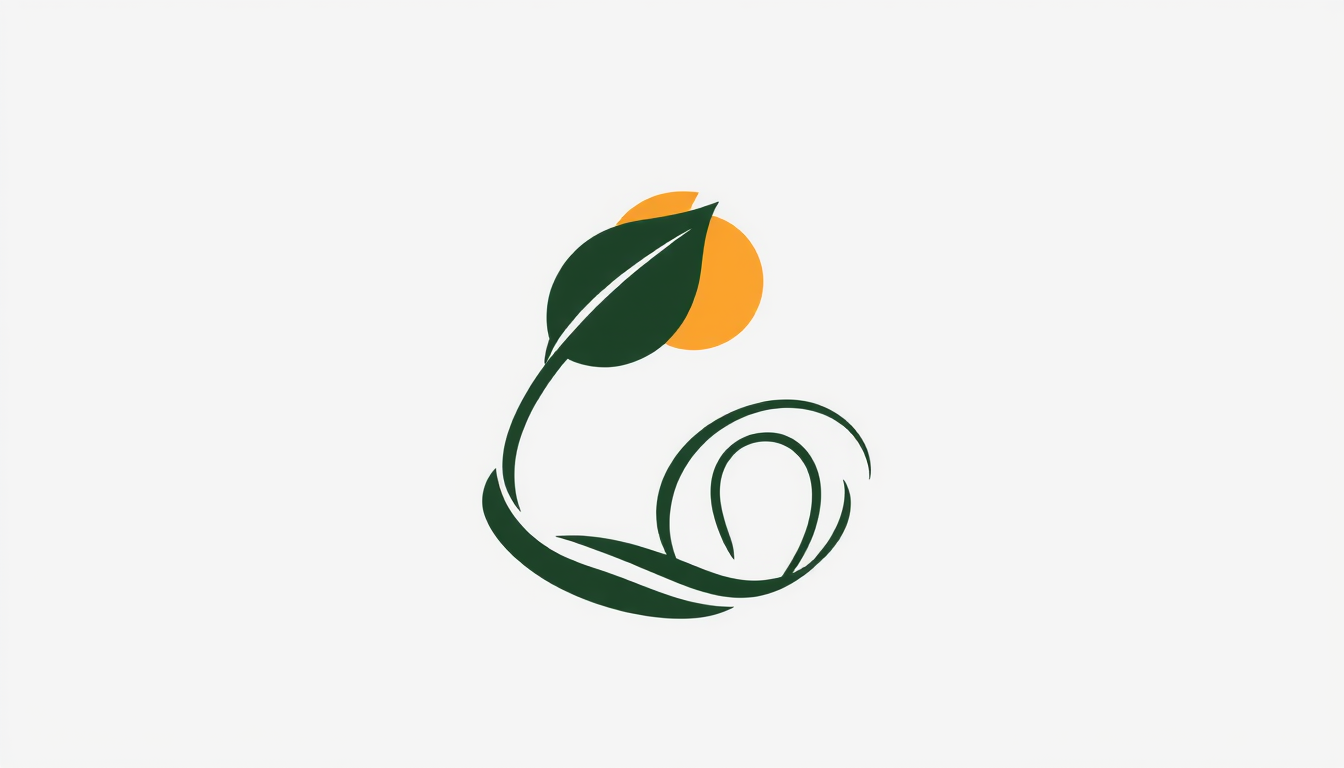 Monogram Logo idea: monogram logo combining the letters Create a sophisticated abstract logo combining a winding trail, Australian gum leaf, and rising sun into one simpl