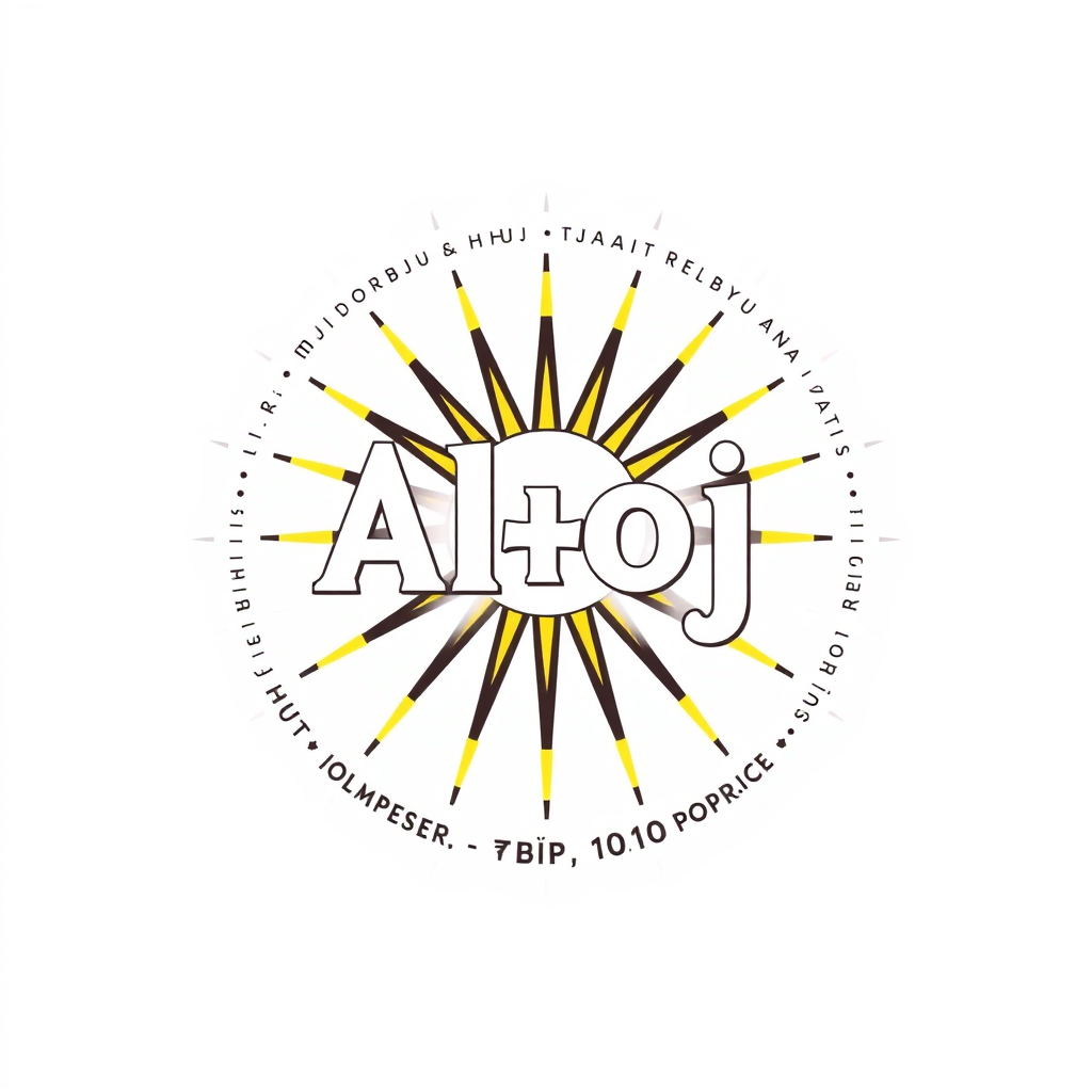 Wordmark Logo idea: wordmark logo of Ahoj, potřebuju si nechat vyrobit nálepku na kytaru. Budu hrát u obřadu na svatbě. Budu mít sunburst tele a nálepka má být v horním r