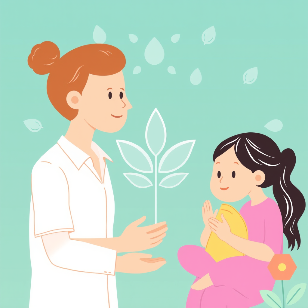 Main logo studio: family homeopathy services, homeopathy business logo
