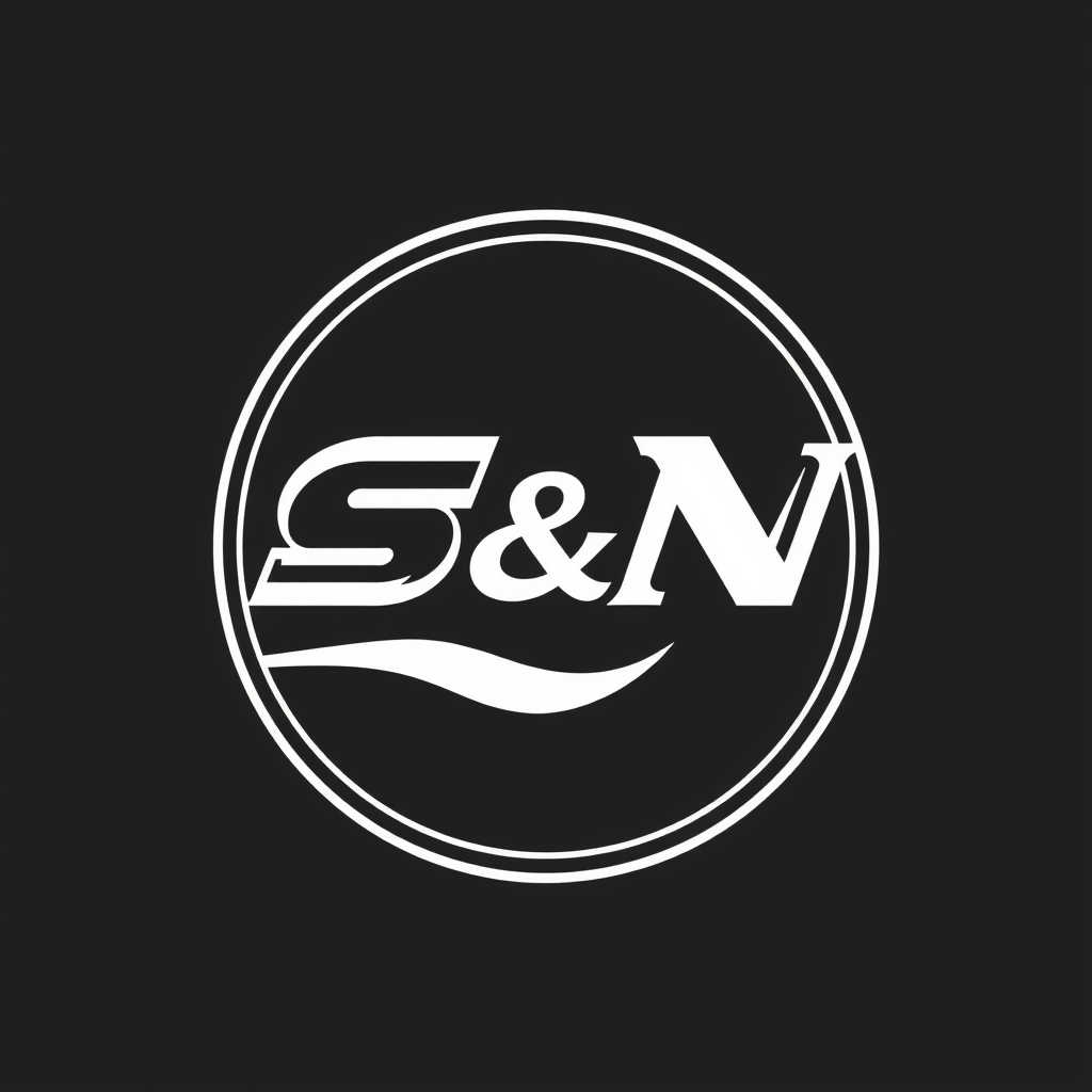 Main logo studio: S&N logo semplice ma nitido e chiaro, un po' più colorato