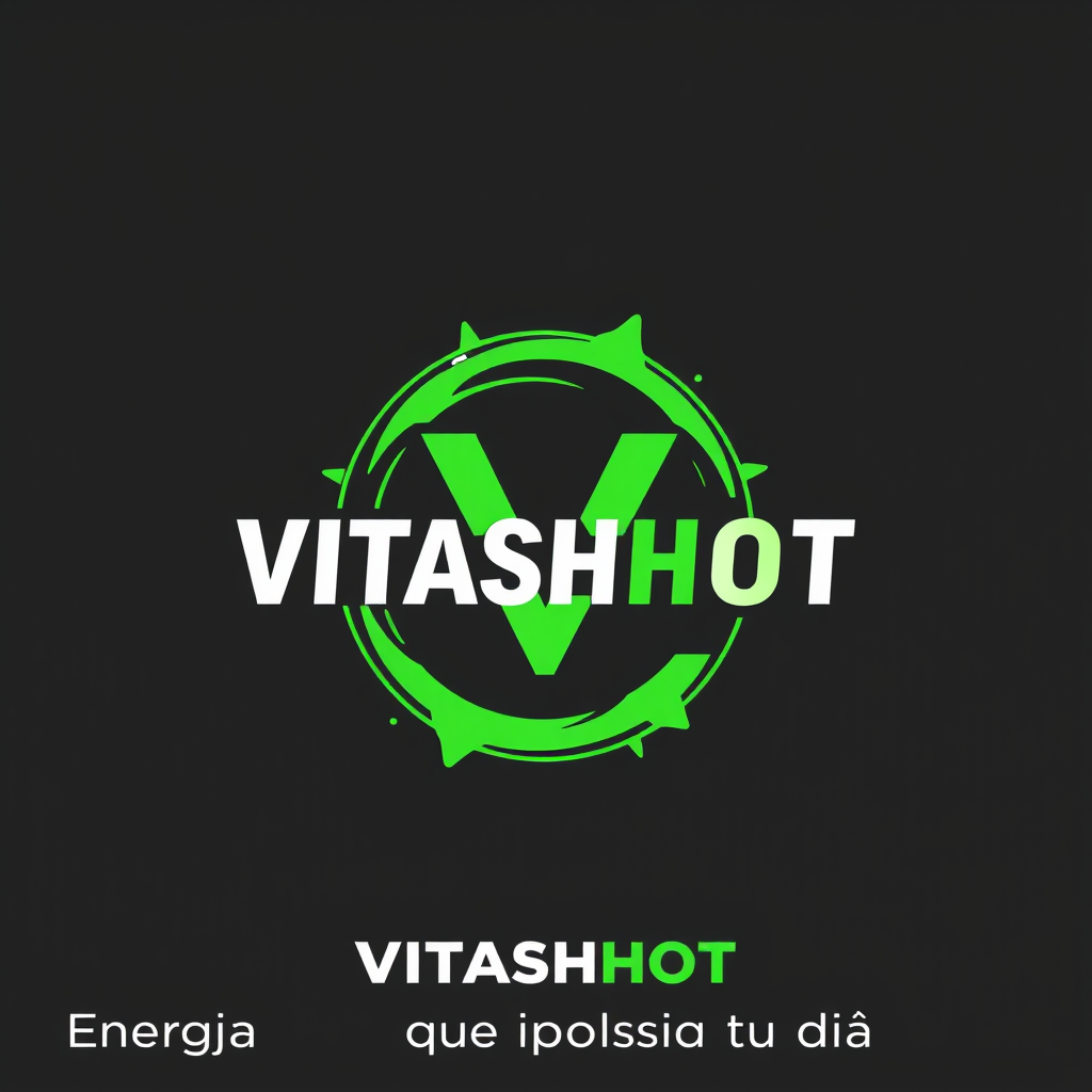 Main logo studio: VITASHOT, slogan "Energía que impulsa tu día"