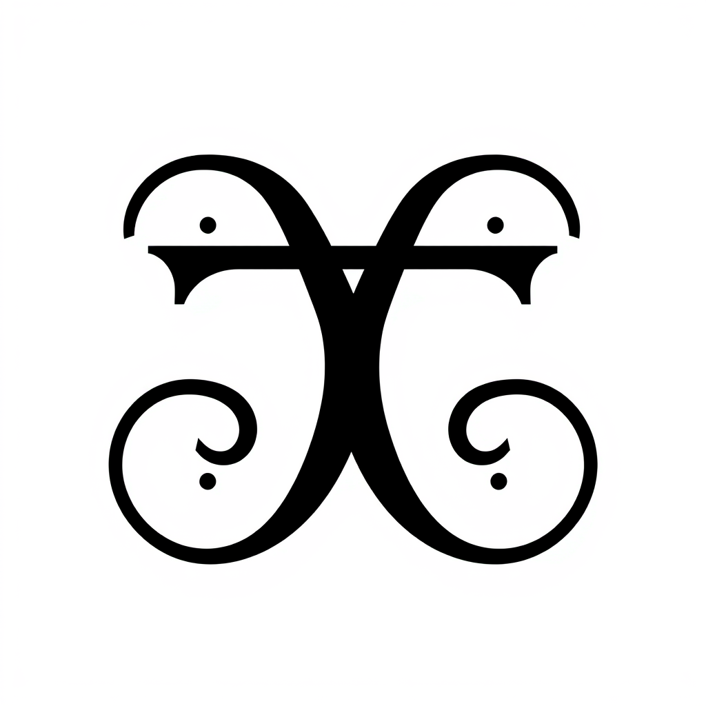 Monogram Logo idea: monogram logo combining the letters YSVS , elegant intertwined letterforms, flat vector logo, centered, solid white background, high contrast, luxury 