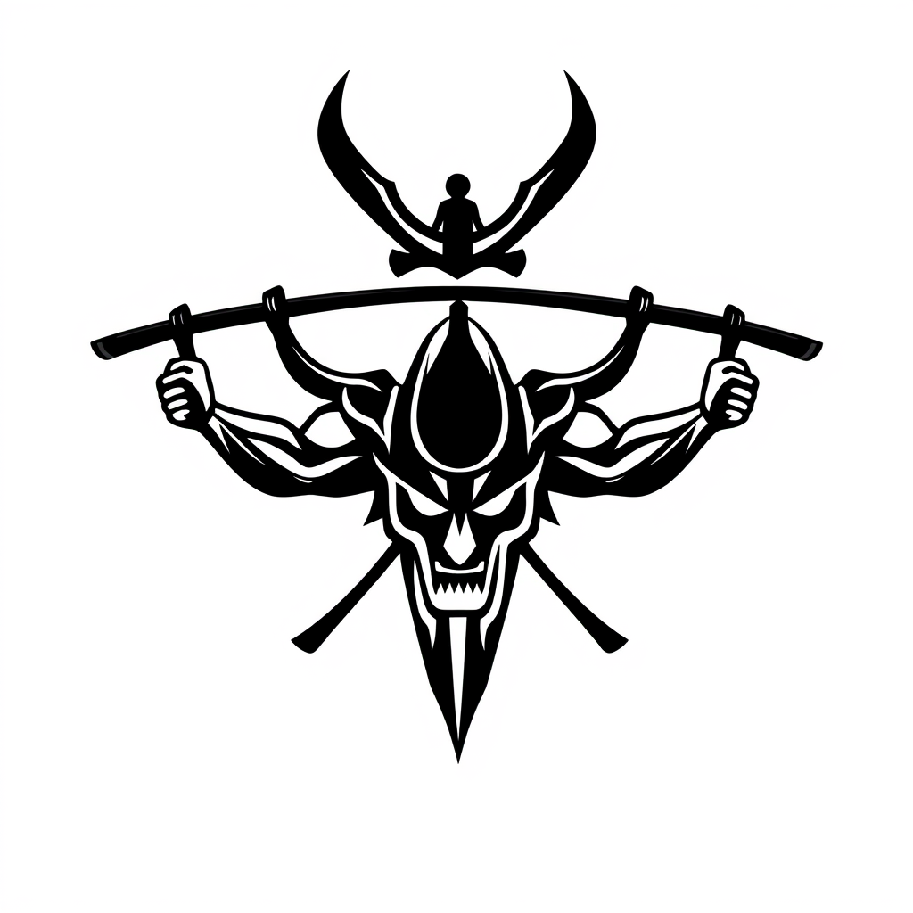 Main logo studio: The Name is just "SAMURAI-LEAGUE" The logo is made for a calisthenics competition, for advertising and for certificates for the winners and as a headl