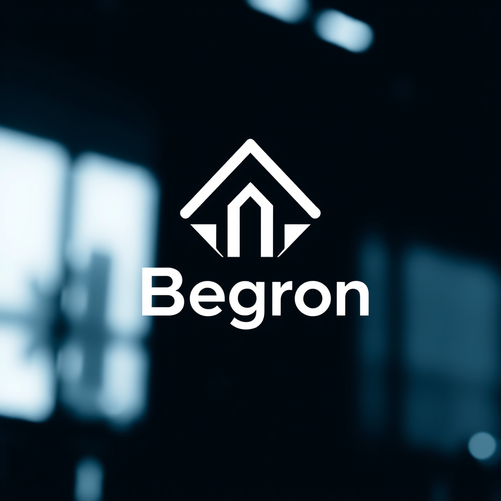 Main logo studio: Create a logo design for finance. Begron white color