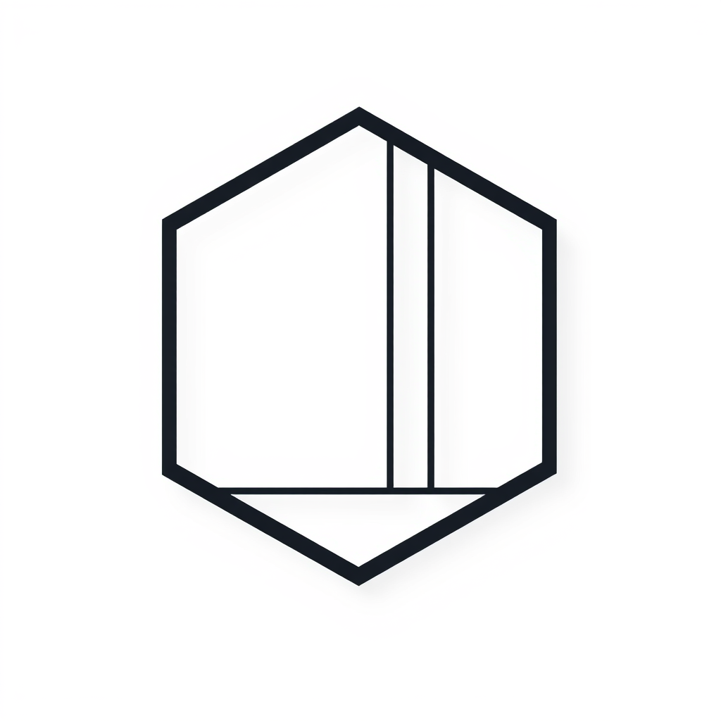 Abstract Logo idea: abstract logo mark for Thin architectural lines, partial structure, soft fading shadows, minimal, elegant , geometric abstract shape, modern minimalis