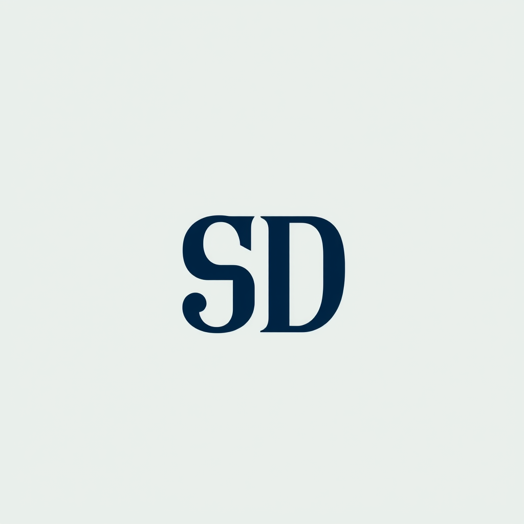 Lettermark Logo idea: lettermark logo of the letters Synthetic Distribution LLC is an authorized AMSOIL dealer specializing in premium synthetic motor oils, lubricants, and