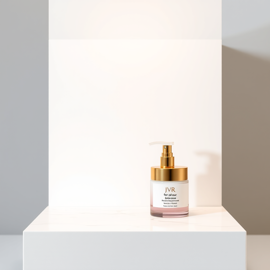 Main logo studio: Jvr for javour skincare brand luxury simple minimal elegant