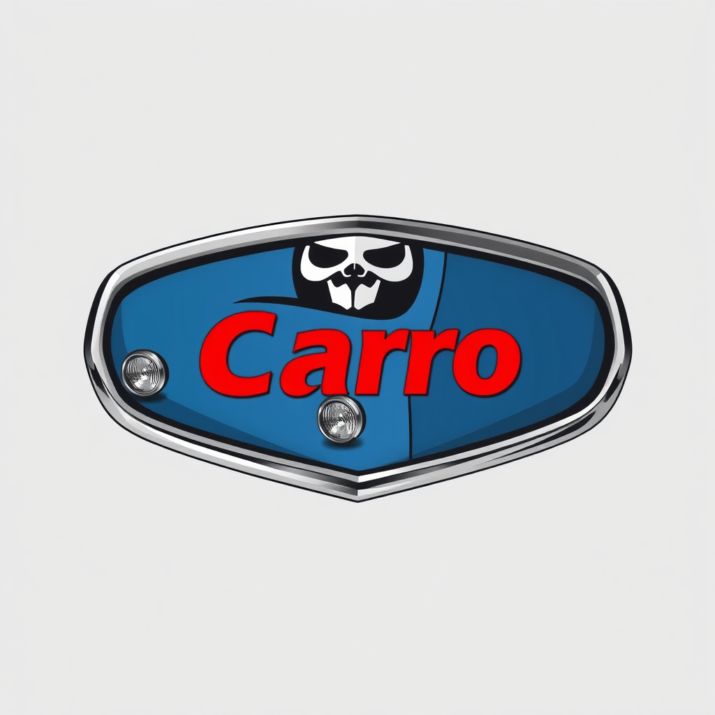 Main logo studio: O nome da marca chama se O Carro Foi A Peça Ficou Quero um logotipo em tom de azuis e pretos Com uma caveira
