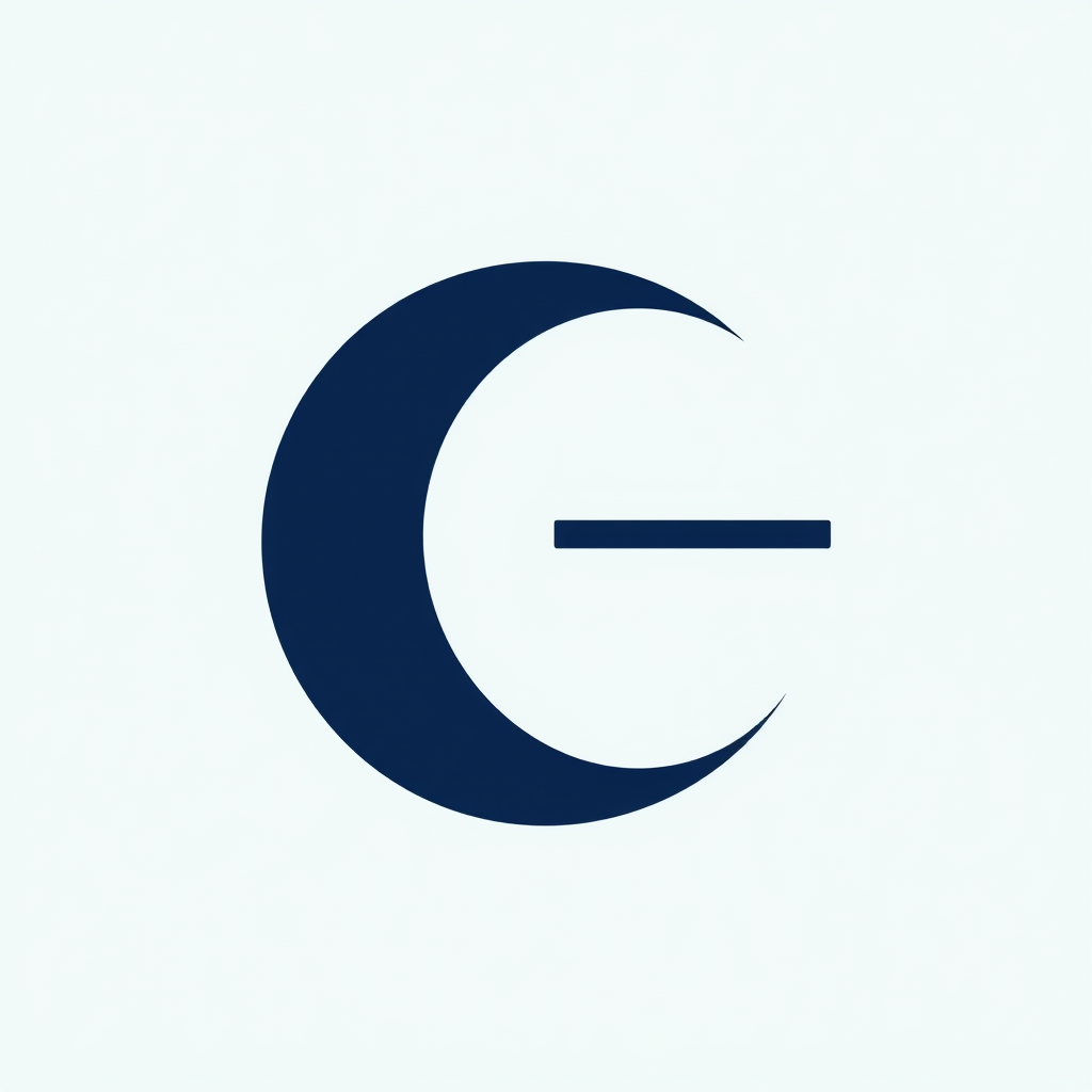Main logo studio: Redesign this existing personal developer logo for gergotar.com. Keep the recognisable abstract capital G: a bold circular form, open on the right, wi