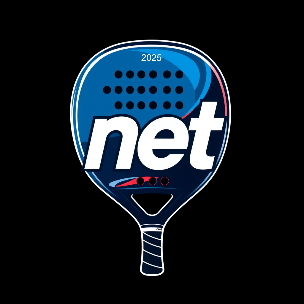 Main logo studio: make a bright and beuitfull logo for a padel compani called net. it should be able to fit tiktok instagram and more, make it look like its for welthy