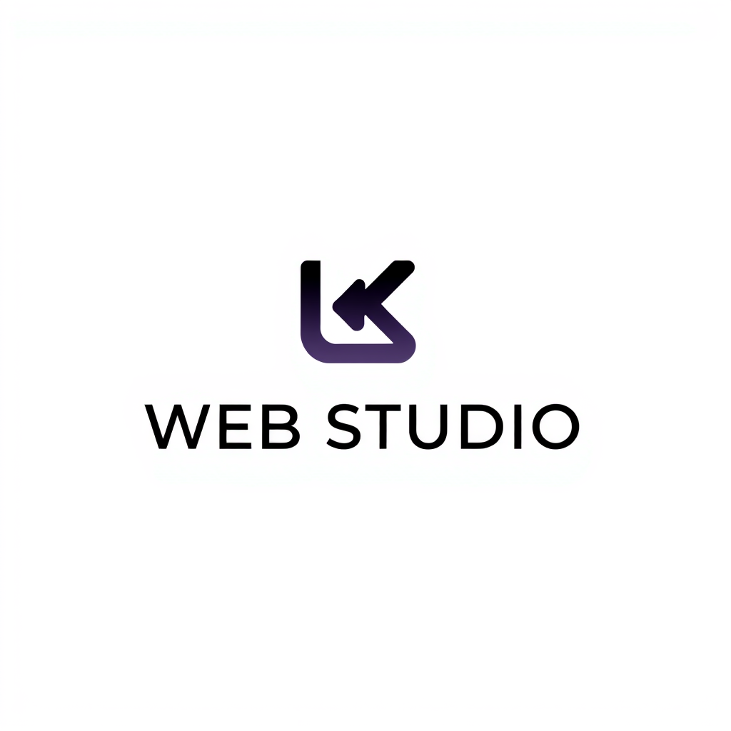 Gradient Logo idea: gradient logo for CKS Web Studio logo, minimalist business design, simple monogram CKS, very subtle gradient from charcoal black to muted blue‑grey. F