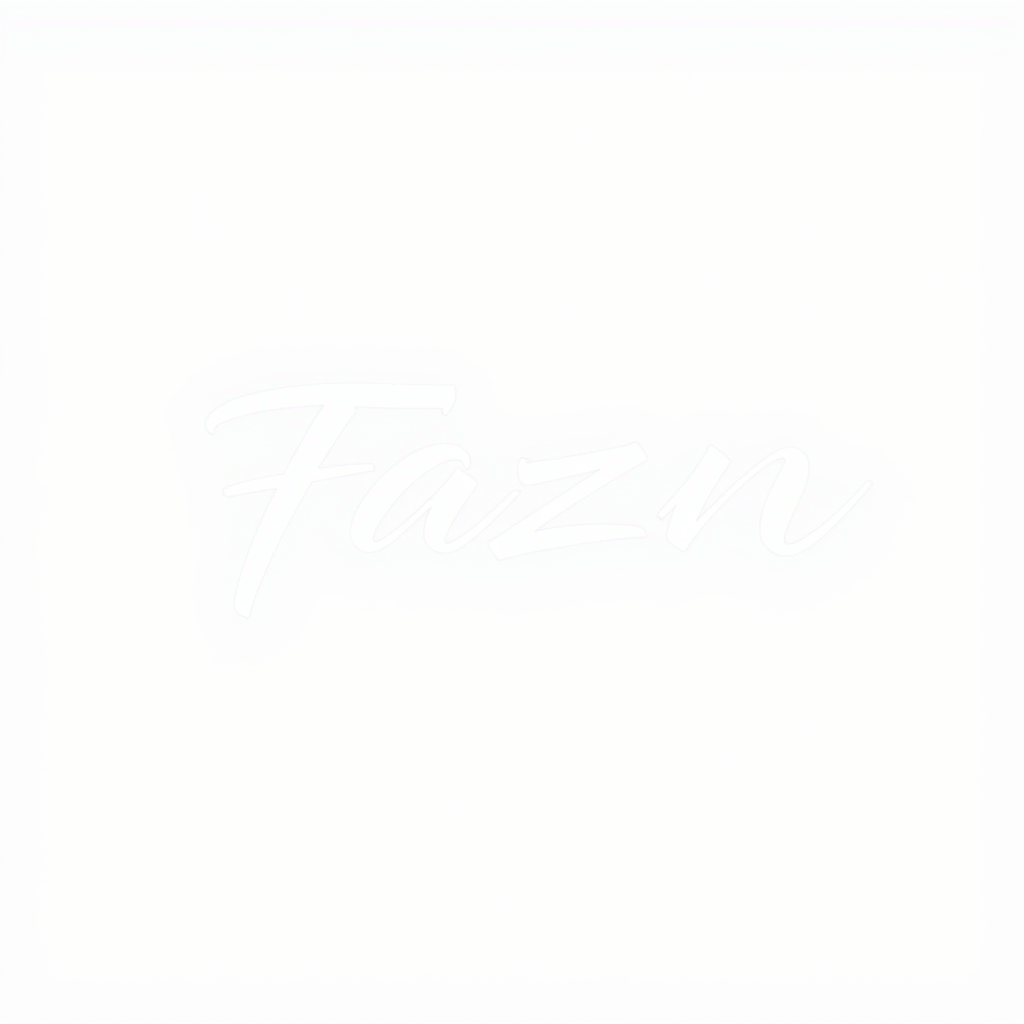 Signature Logo idea: signature logo of the name Bold signature logo of the name FAZN , elegant handwritten calligraphy, flowing script lettering, personal signature style,