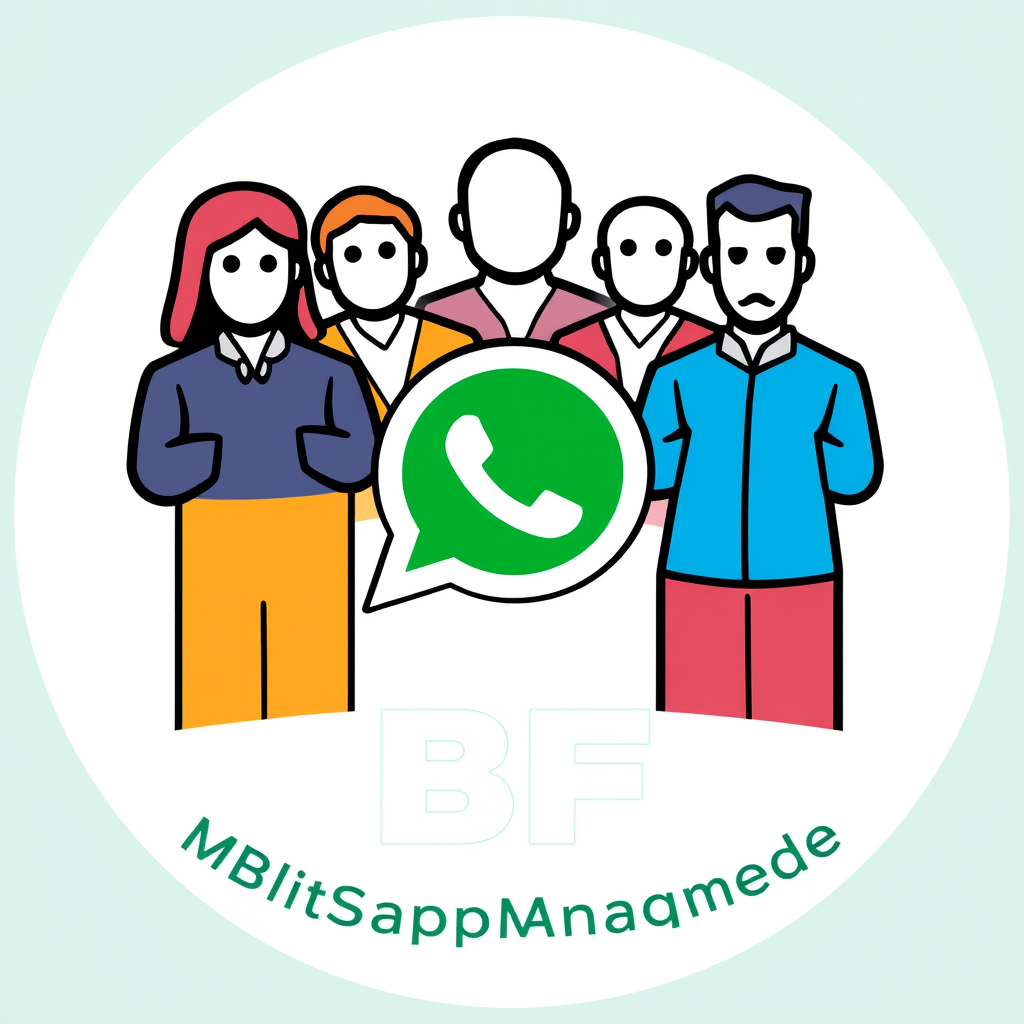 Main logo studio: Crea un logo per un gruppo WhatsApp di amici chiamato “BBFMultiServiceManagement”. Il design deve essere moderno, dinamico e originale, con un mix tra
