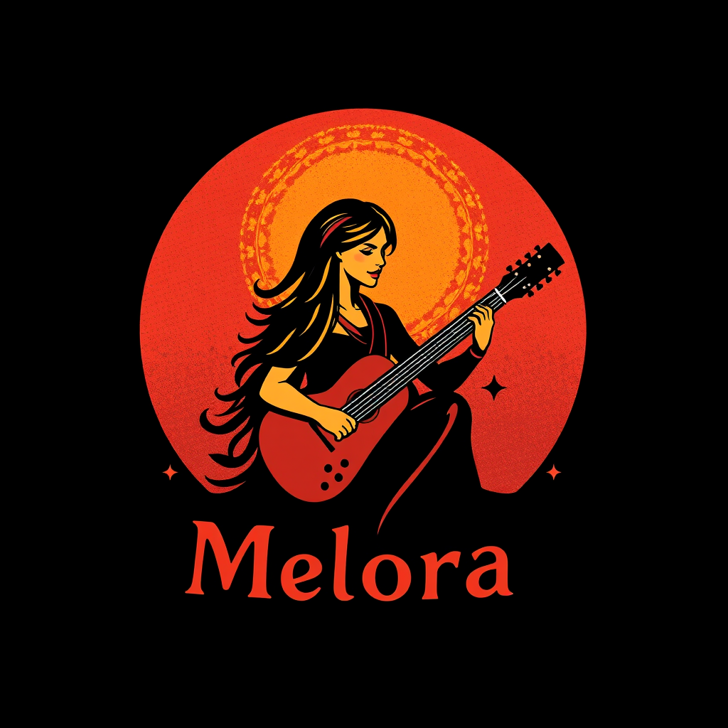 Main logo studio: Melora is a musique platforme web create the perfect logo