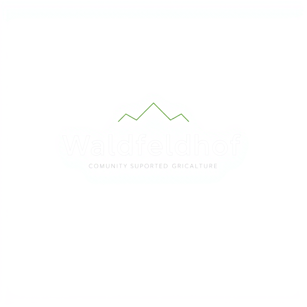 Minimalist Logo idea: minimalist logo, simple geometric mark for Waldfeldhof: A Community-supported agriculture, Agroforest, Forest consulting, Fruit tree nursery , flat ve