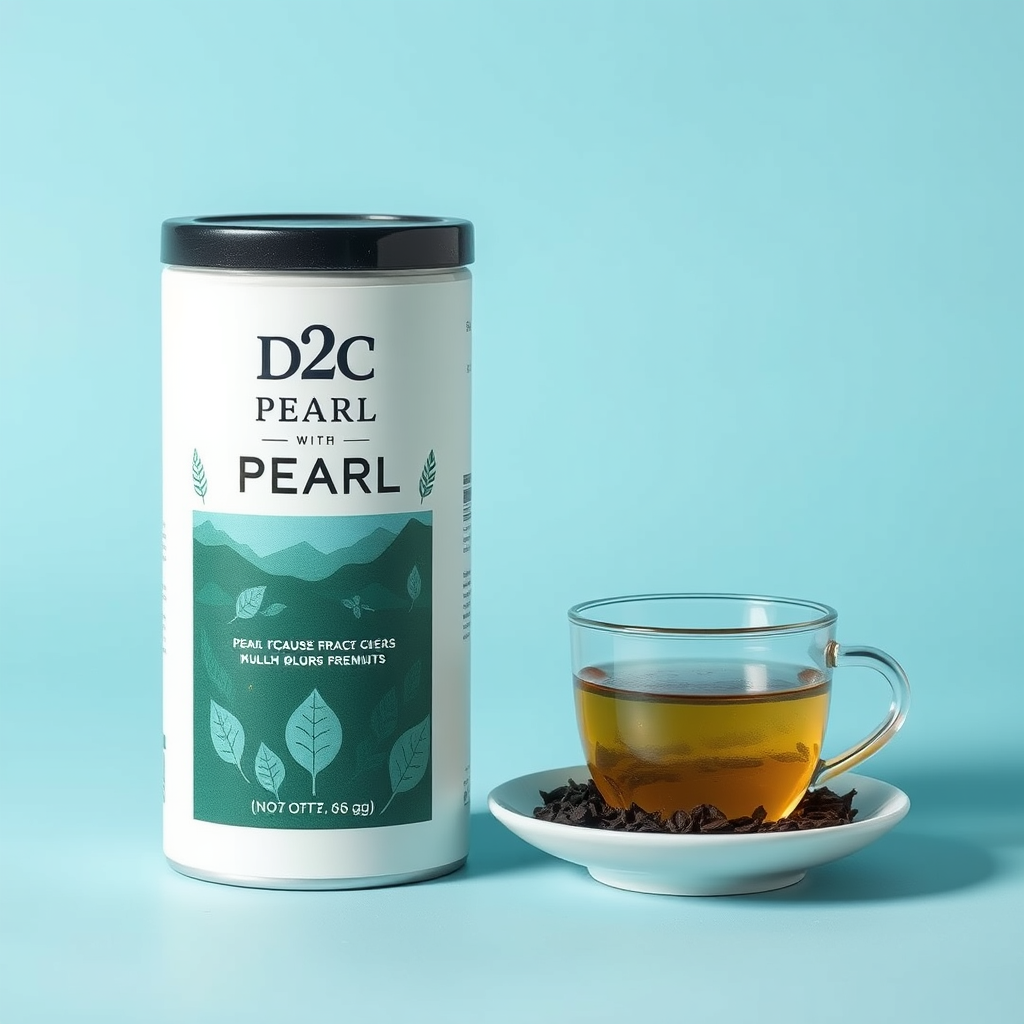 Main logo studio: My brand name is pearl and we are a premium tea distributor D2C brand...